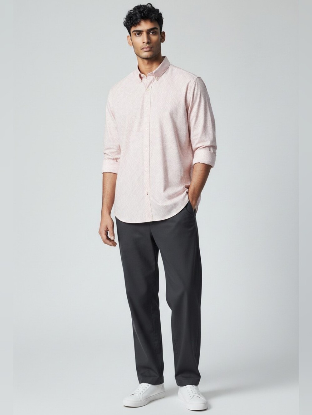 Ben Sherman Tailoring Light Pink Dress Shirt Size 20 (36/37) 3X-4X
